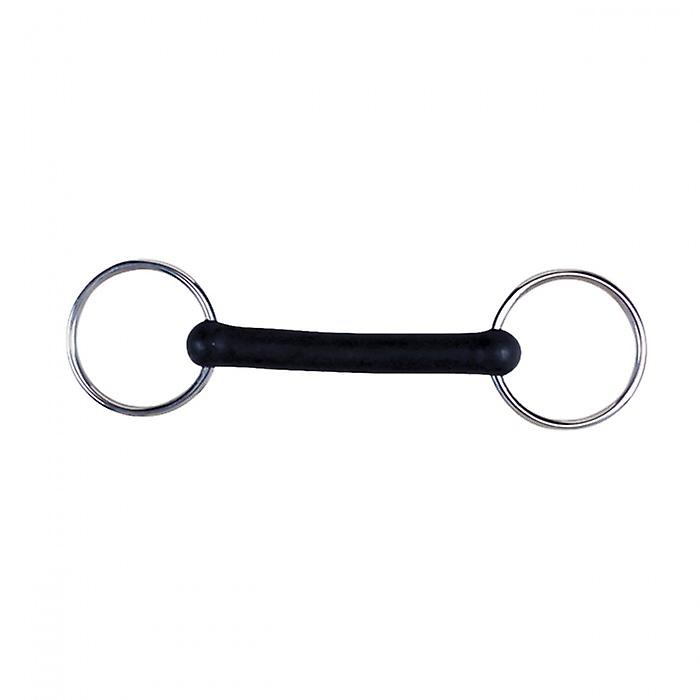 Korsteel Flexi Rubber Mullen Mouth Loose Ring Snaffle Bit