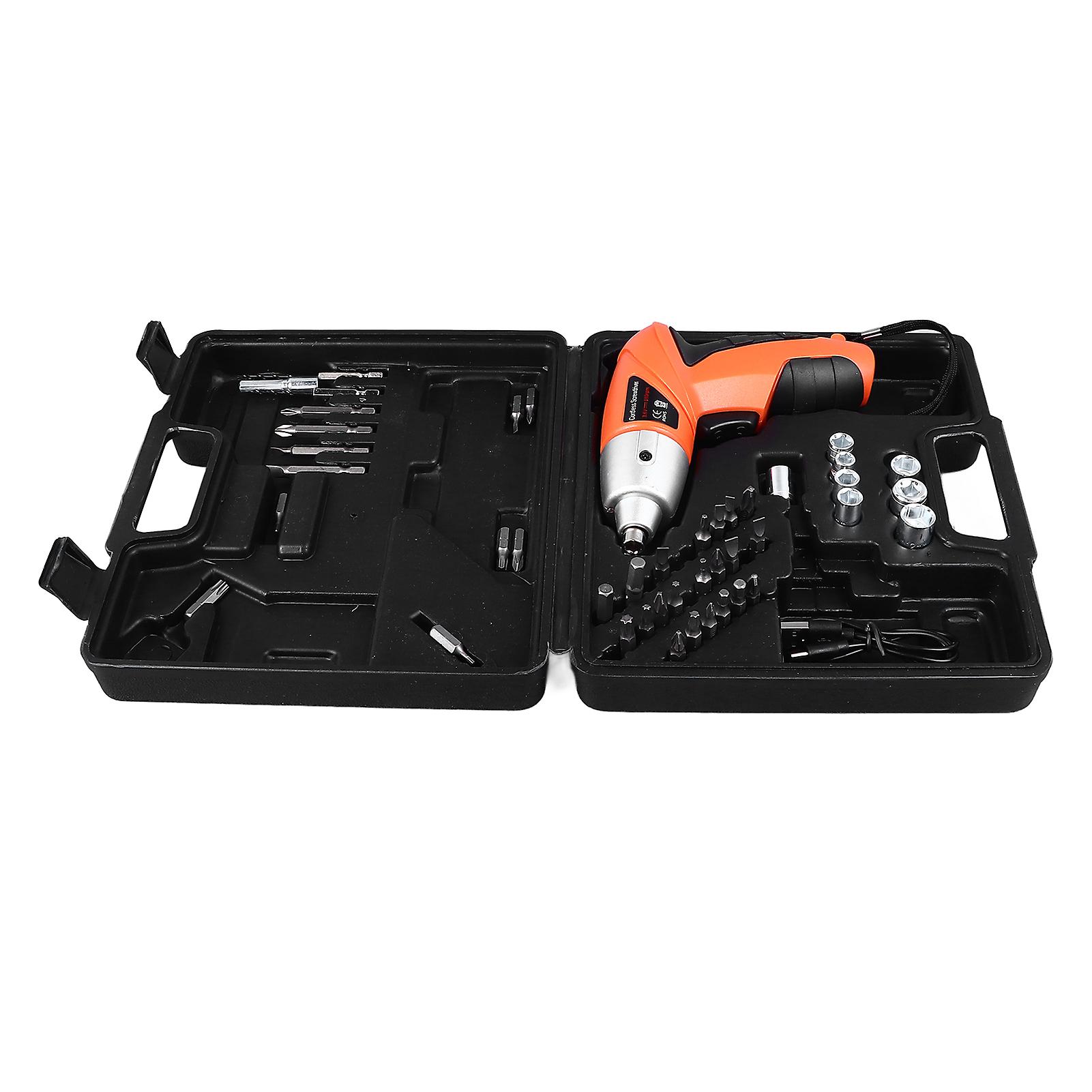 Cordless Screwdriver Rechargeable Electric Screwdriver Cordless with Various Bits for Repair Maintenance 