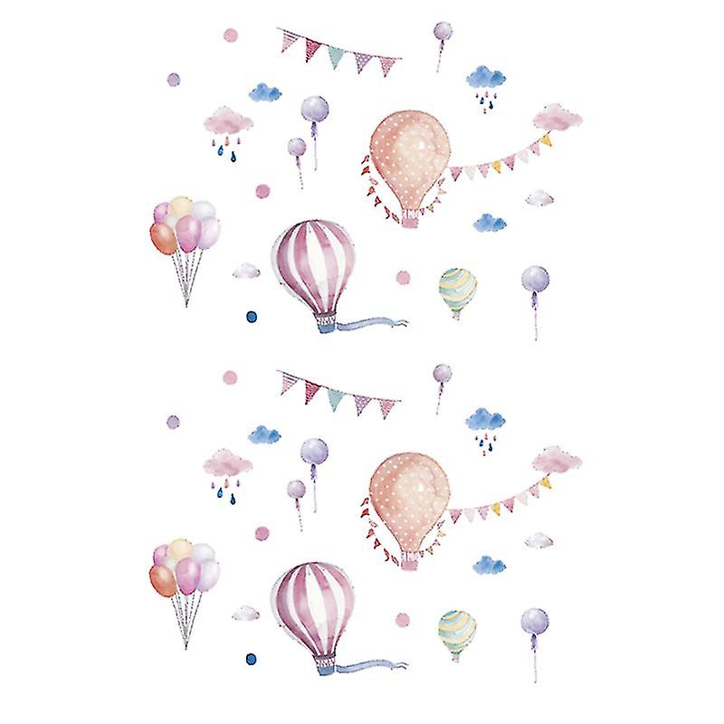 2pcs Hot Air Balloon Decal