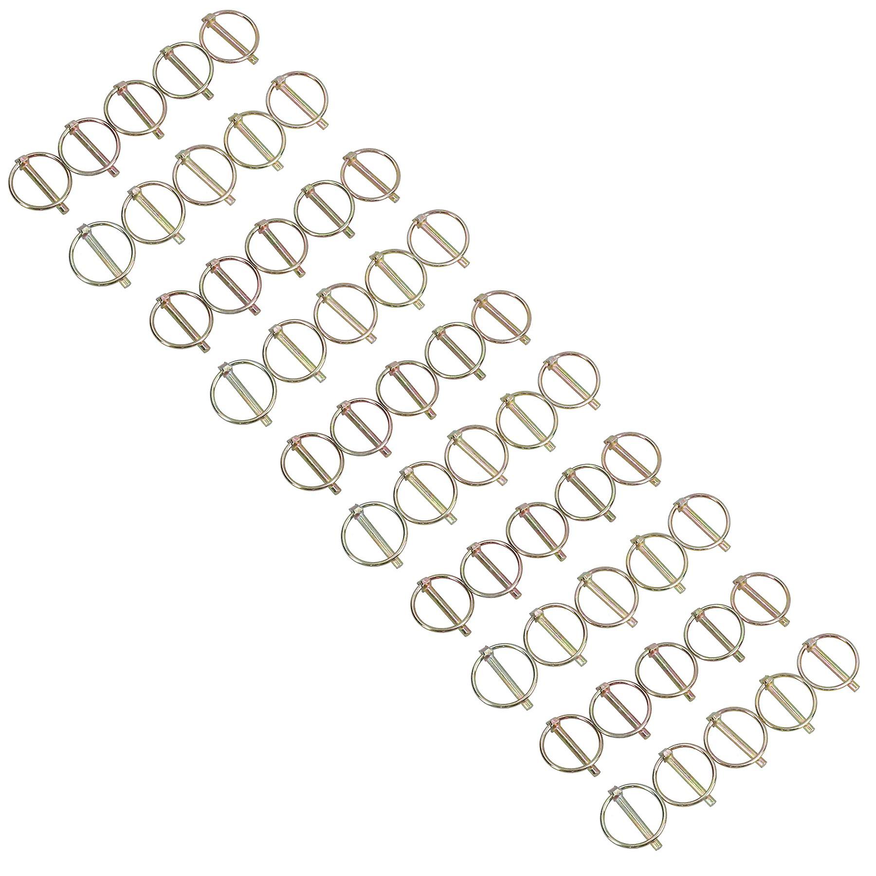 6mm Lynch Pins Clips Fasteners Linkage Locking Pins Tractors Trailers 50pc