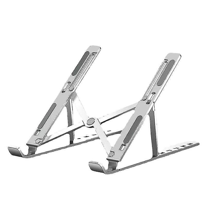 Laptop stand foldable storage aluminum alloy computer stand 1 piece silver