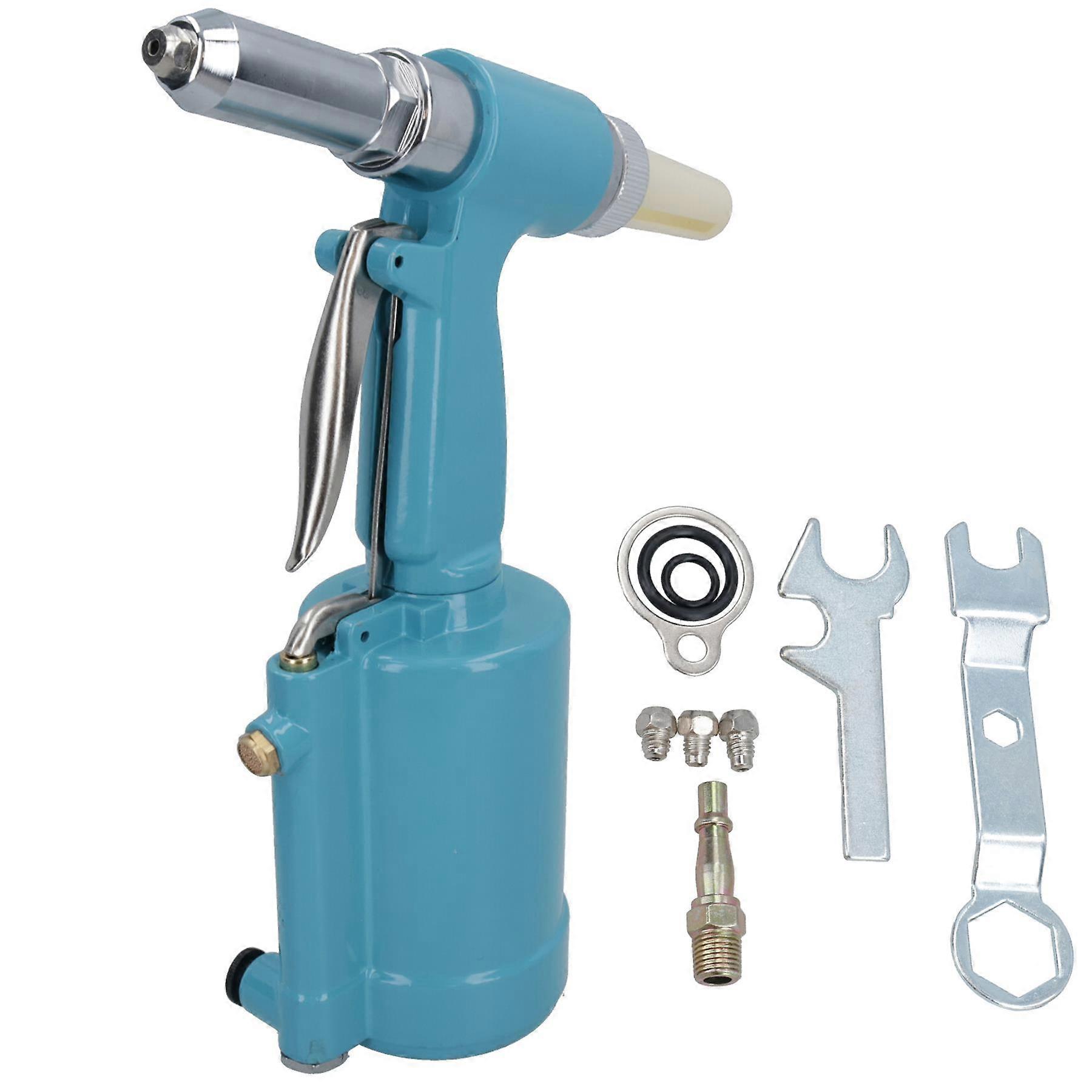 Air Compressor Powered Hydraulic Pop Pot Rivet Riveter Gun 2.4mm - 4.8mm