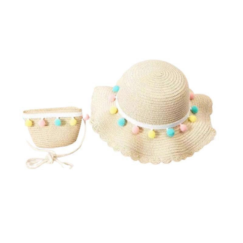 Girls Beach Hat With Handbag Set