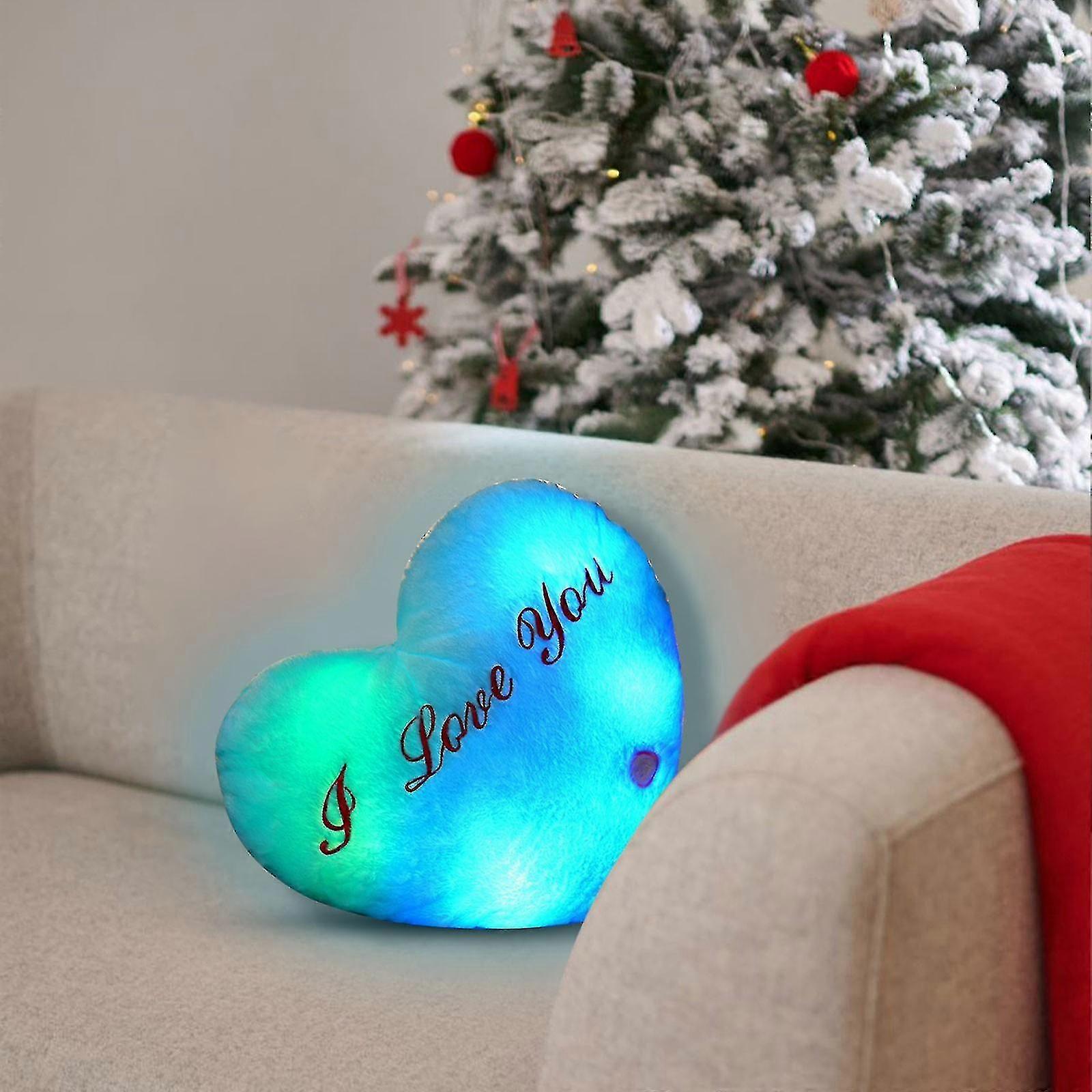 Valentine'S Day Pillow Heart Led Pillow Light