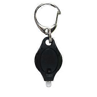 5 Pack Mini Keychain Flashlight Ultra Bright LED Key Ring Light Torch, Black