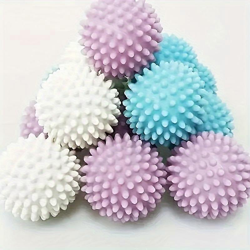2/4/6-Piece Reusable Laundry Balls - Anti-Tangle, Fabric Softener & Stain Remover For Washing Machines - Essential Cleaning Supplies