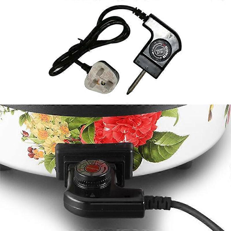 Us/uk/sa/eu/cn Plug Adjustable Power Cord With Automatic Regulator For Electric Baking Pan Electric Heating Pot Pin Plug