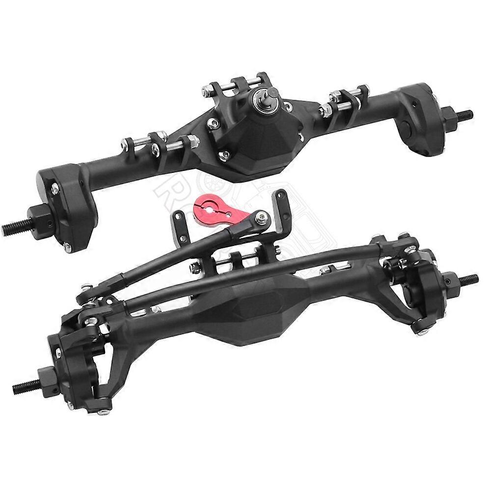 CNC Machined Aluminum Integrated Front Rear Portal Axle Anodized for 1/10 RC Crawler Car Axial SCX10 II RGT 86100 Redcat GEN8