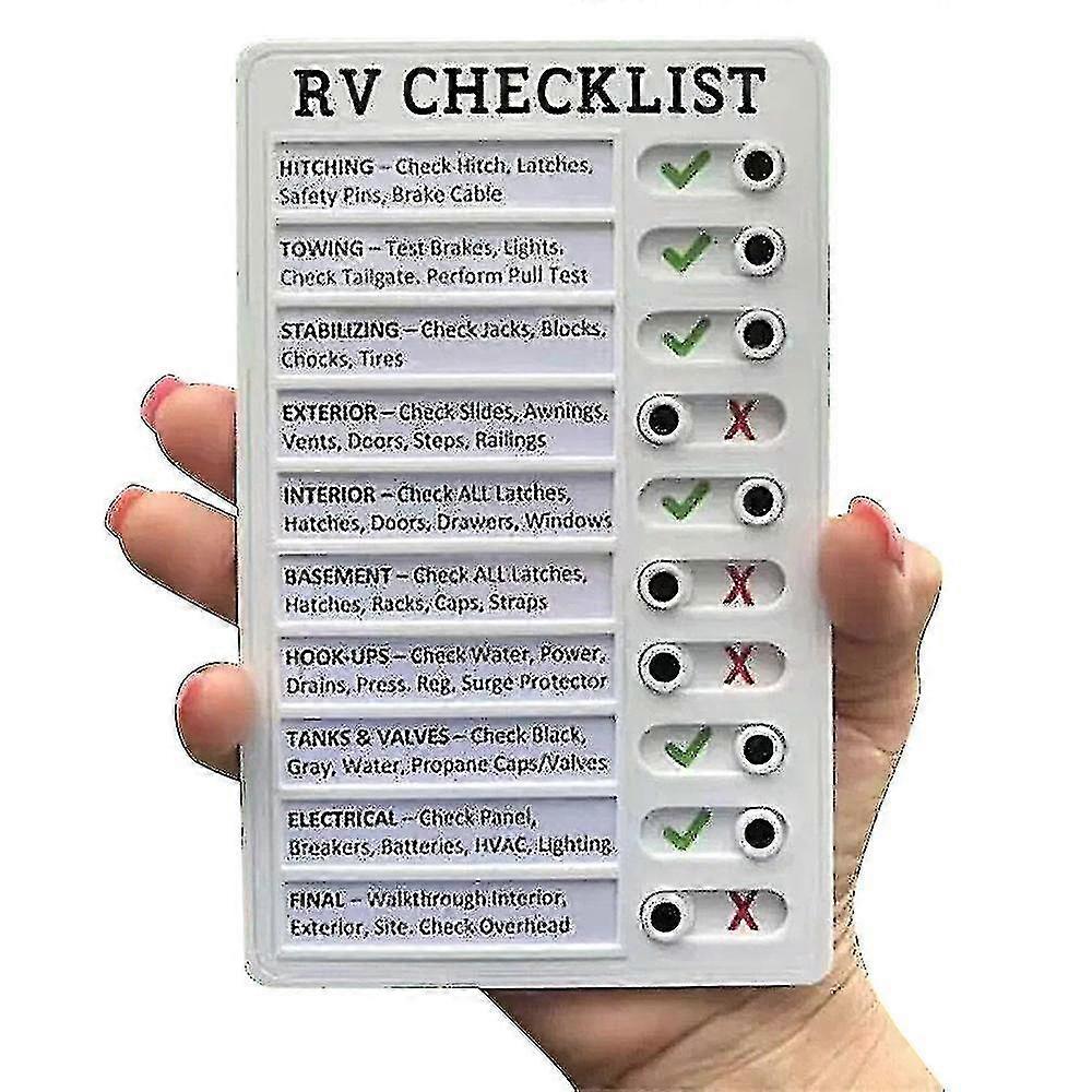 Reusable Memo Plastic Board Rv Checklist My Chores Elder Care Message Checklist