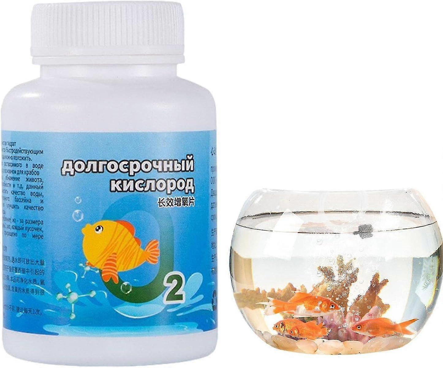 100pcs/bottle Oxygen Tablets For Fish, Oxygen Tablets Aquarium Water Purifier Water Treatment For Aquariums