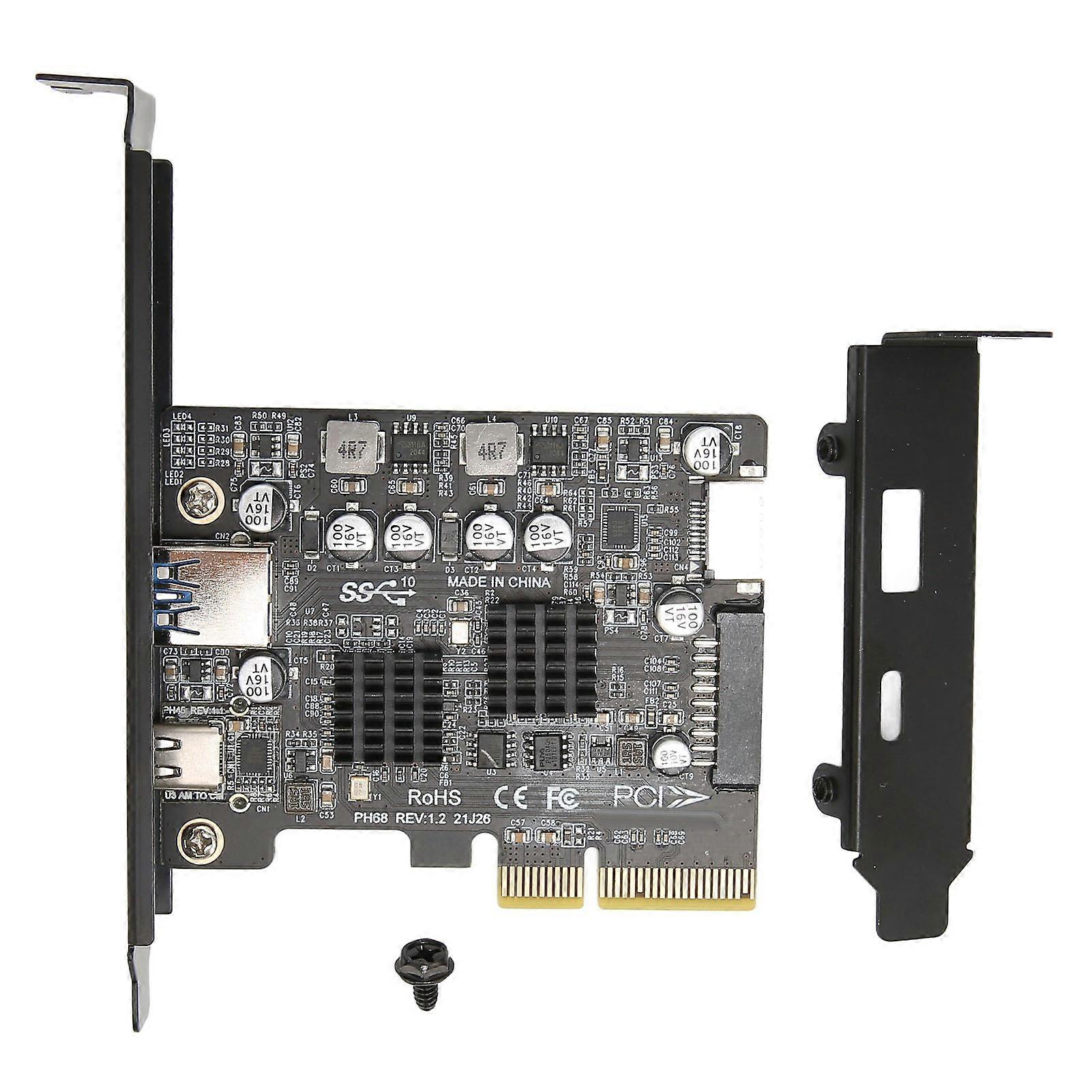 Scheda PCIE Computer PCIE 3.0 a USB3.0 Velocità di trasferimento 10Gbps Scheda di espansione dell'interfaccia completa PCIE