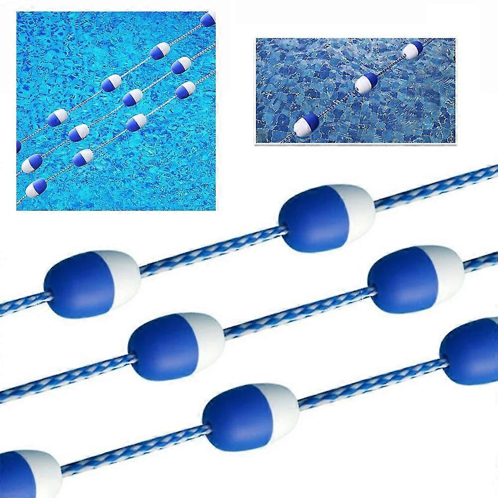 5 م / 16.4 قدم خطوط تعويم سلامة المسبح الأزرق والأبيض مقسم حبل حمام السباحة العائم طوق بركة السلامة مقسم خط حارة SZRH A-F