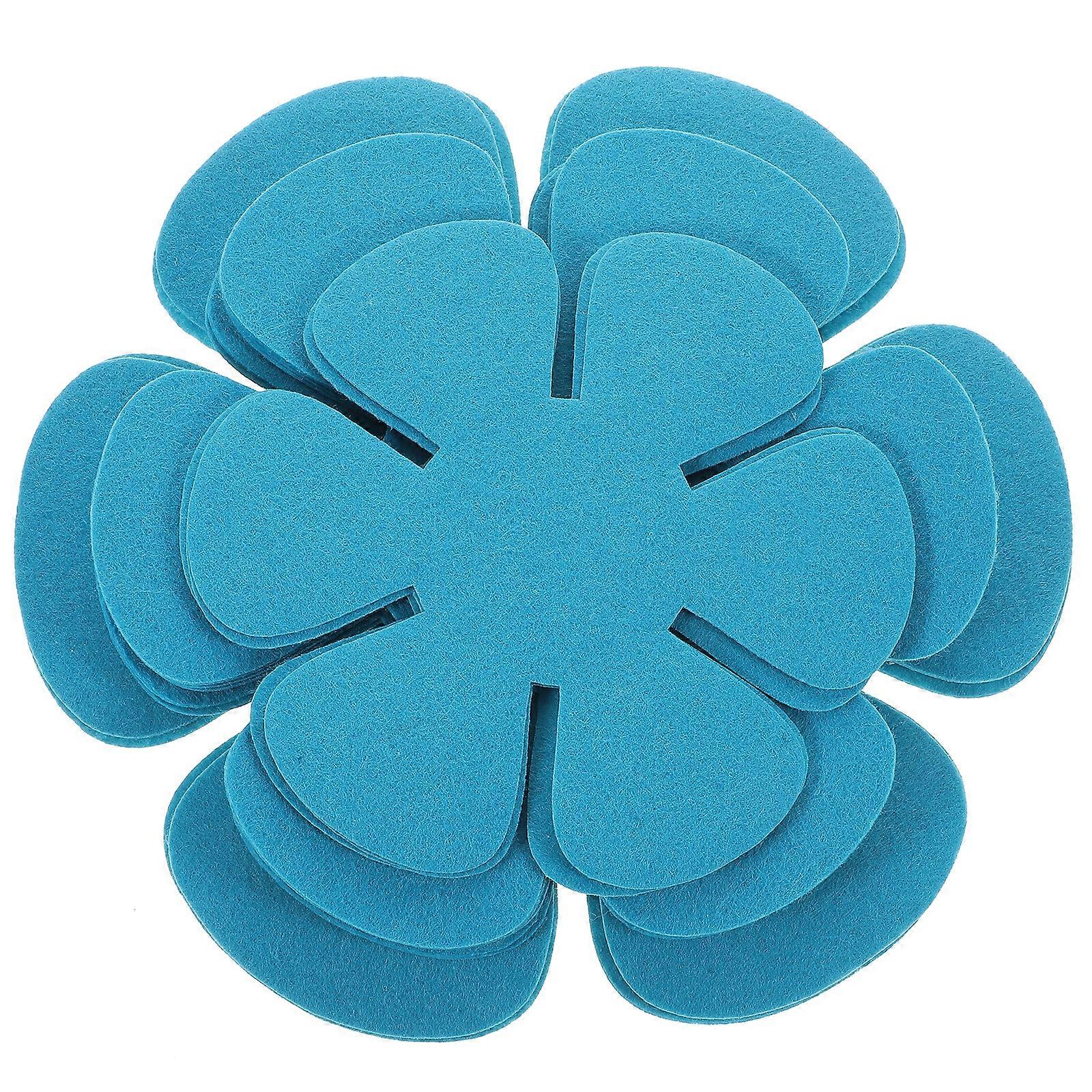 12pcs  Pot Pan Placemat Non-stick Heat-resistant Table Mat Nonwoven Fabric Tableware Pad Coasters