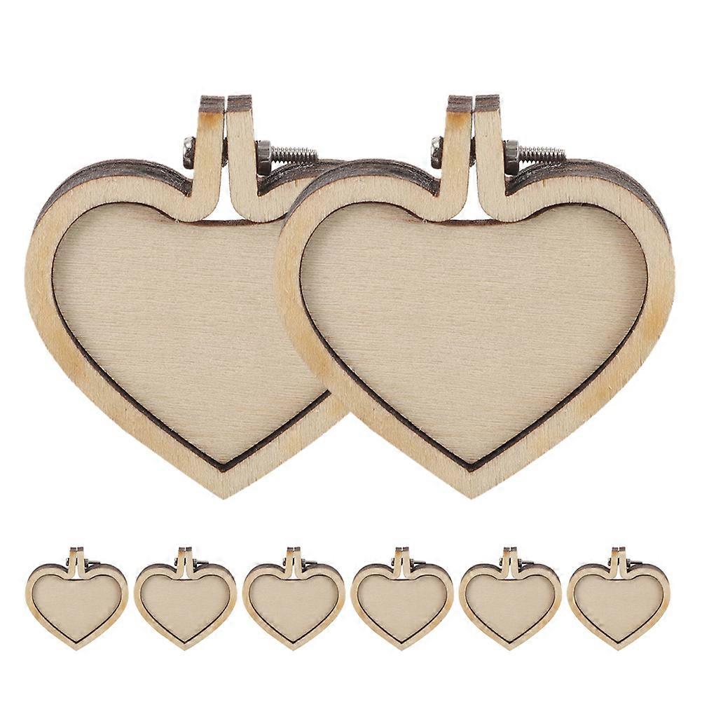 8 قطع مصغرة عبور غرزة الأطواق حلقة صغيرة التطريز مصغرة التطريز طوق DIY قلادة الحرف