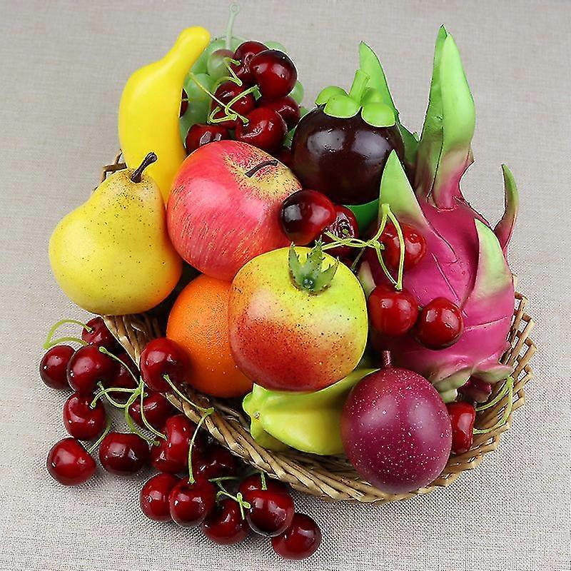 3buc fructe artificiale realiste fructe false pentru decorare