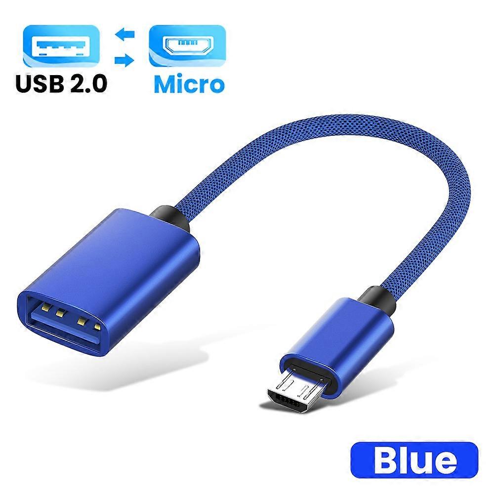 OTG Micro USB OTG Micro Cabo Adaptador 3.0 2.0 Fêmea Macho, Cabo USB Cabo Conversor para Carro MP4 Telefone