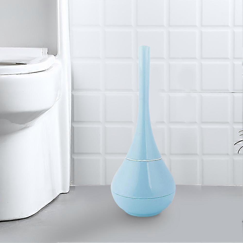 Floor-standing Toilet Brush Set With Base Cleaning Tools (blue)