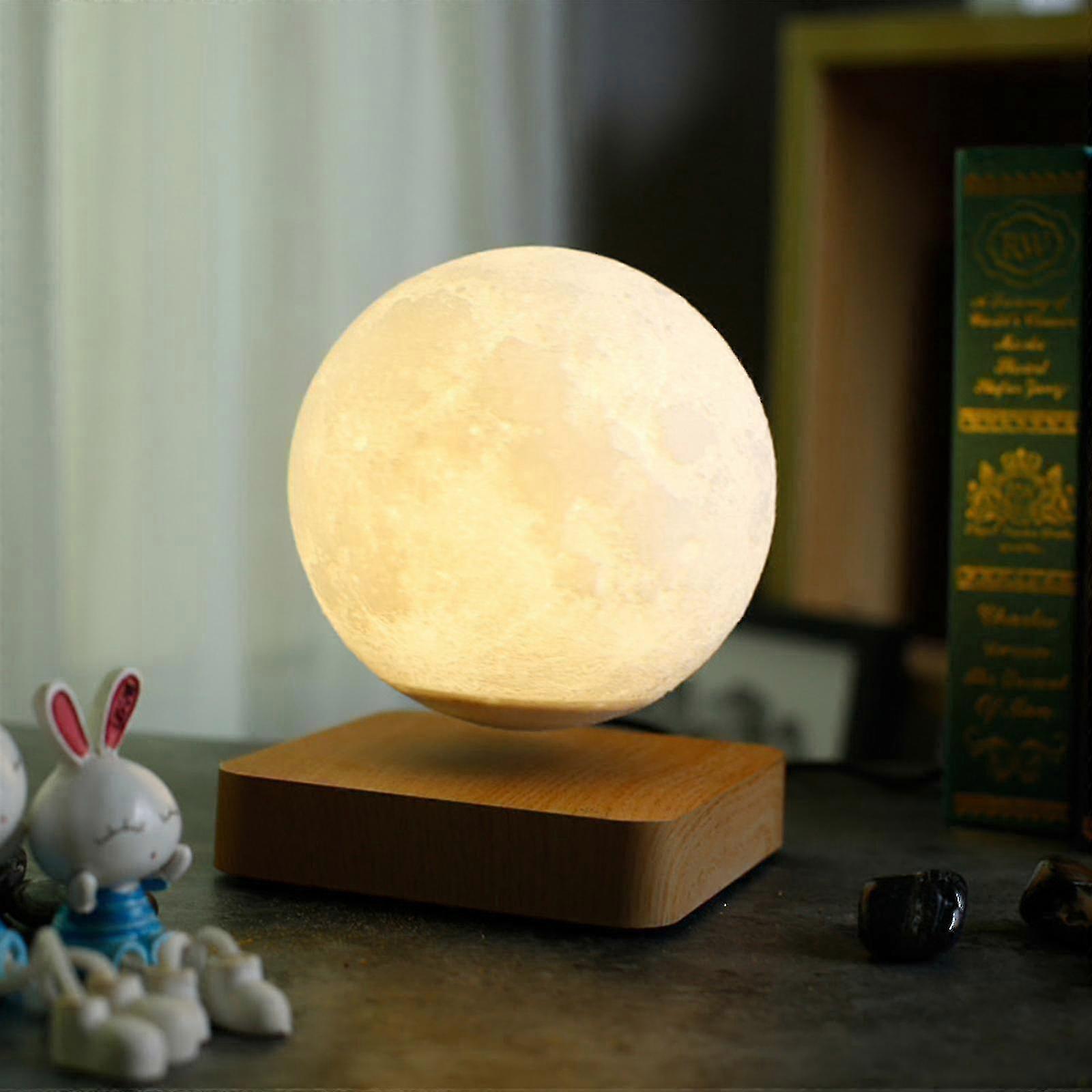 VGAzer Zwevende maanlamp, 16 kleuren, 20 modellen, drijvende maanlamp, vrij drijvend en draaiend in de lucht met verstelbare hoekigheid maannachtlampje voor unieke geschenken, kamerdecoratie