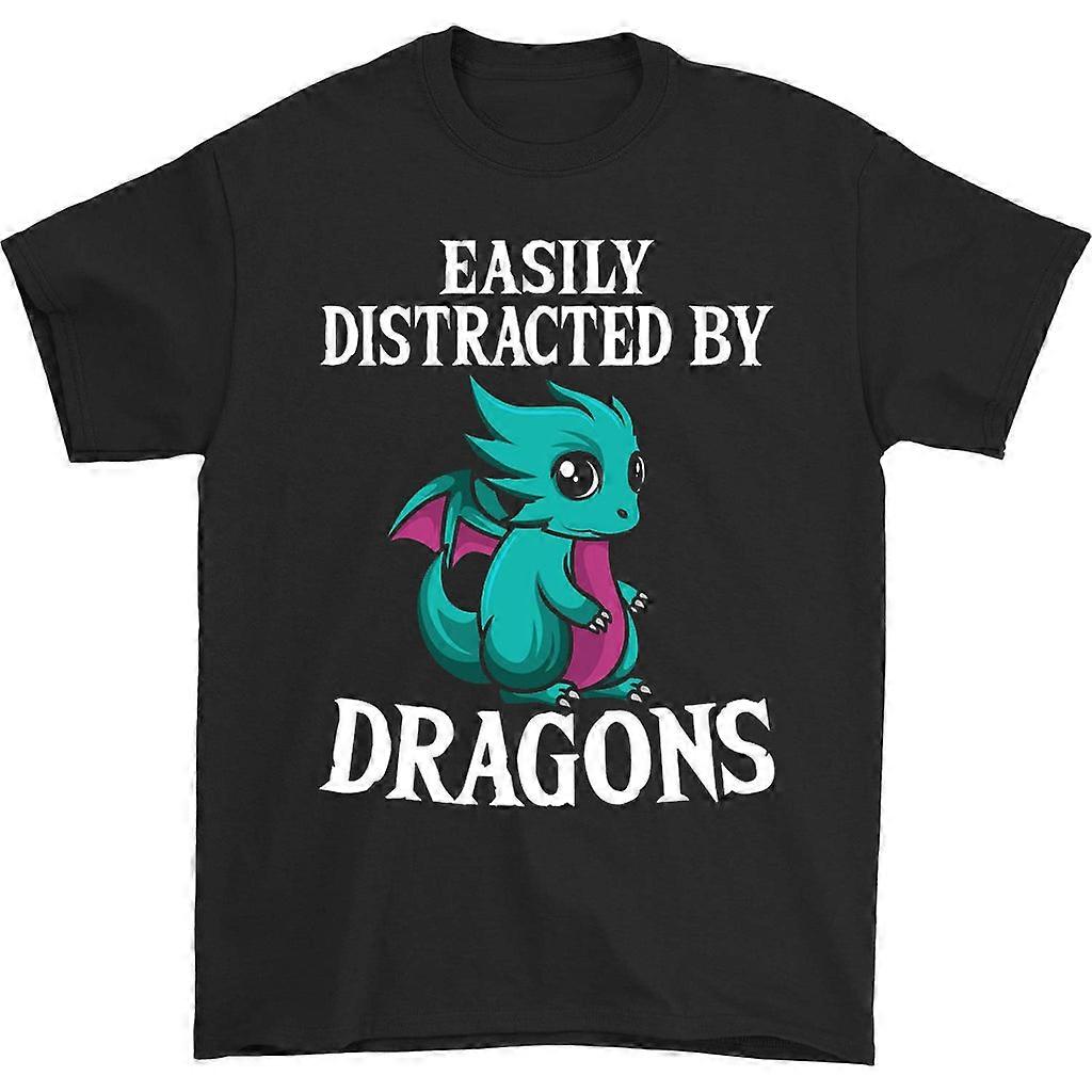 Easily Distracted By Dragons 90s T-shirt