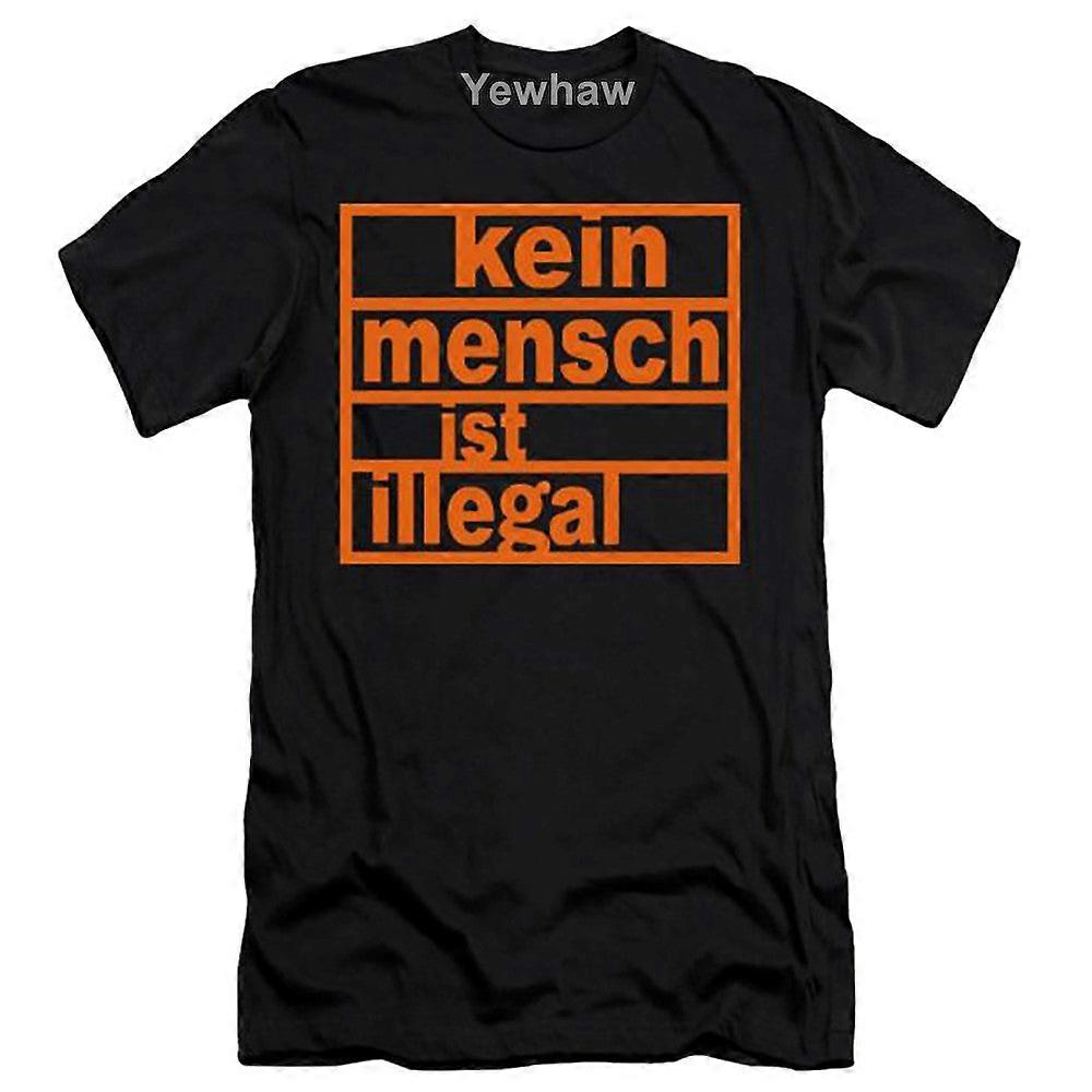 Kein Mensch Ist Illegal (no One Is Illegal) & Anti-fascist T-shirt