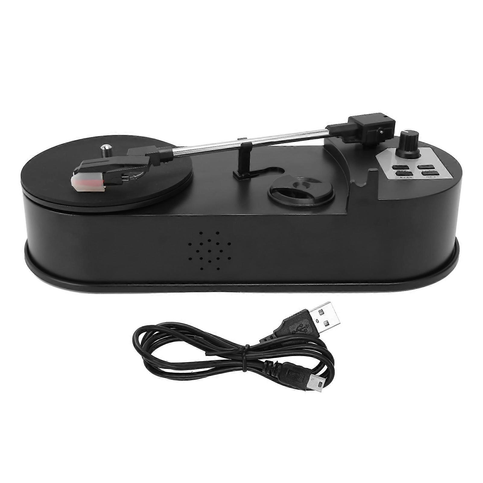 Turntable Record Player Mini Portable USB to MP3 Converter Support 33 45 PRM Vintage Player with 3.5mm Stereo Output NO.8221
