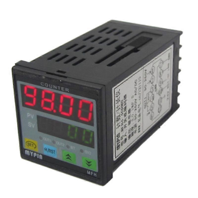 4 Digitalzähler Längenzähler Längenmesser Multifunktionaler intelligenter 90-260V AC/DC Voreingestellter Re
