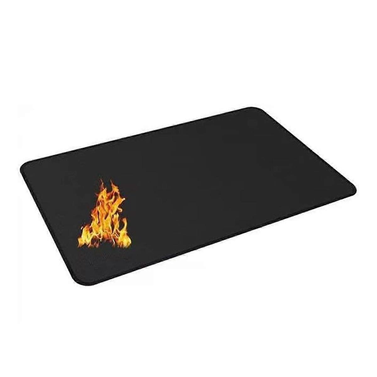 Fire Resistant Grill Mat BBQ Grill Mat Folding Oil-Proof Grill Floor Pads Fireproof Floor Mat Fire Pit Mat for Decks