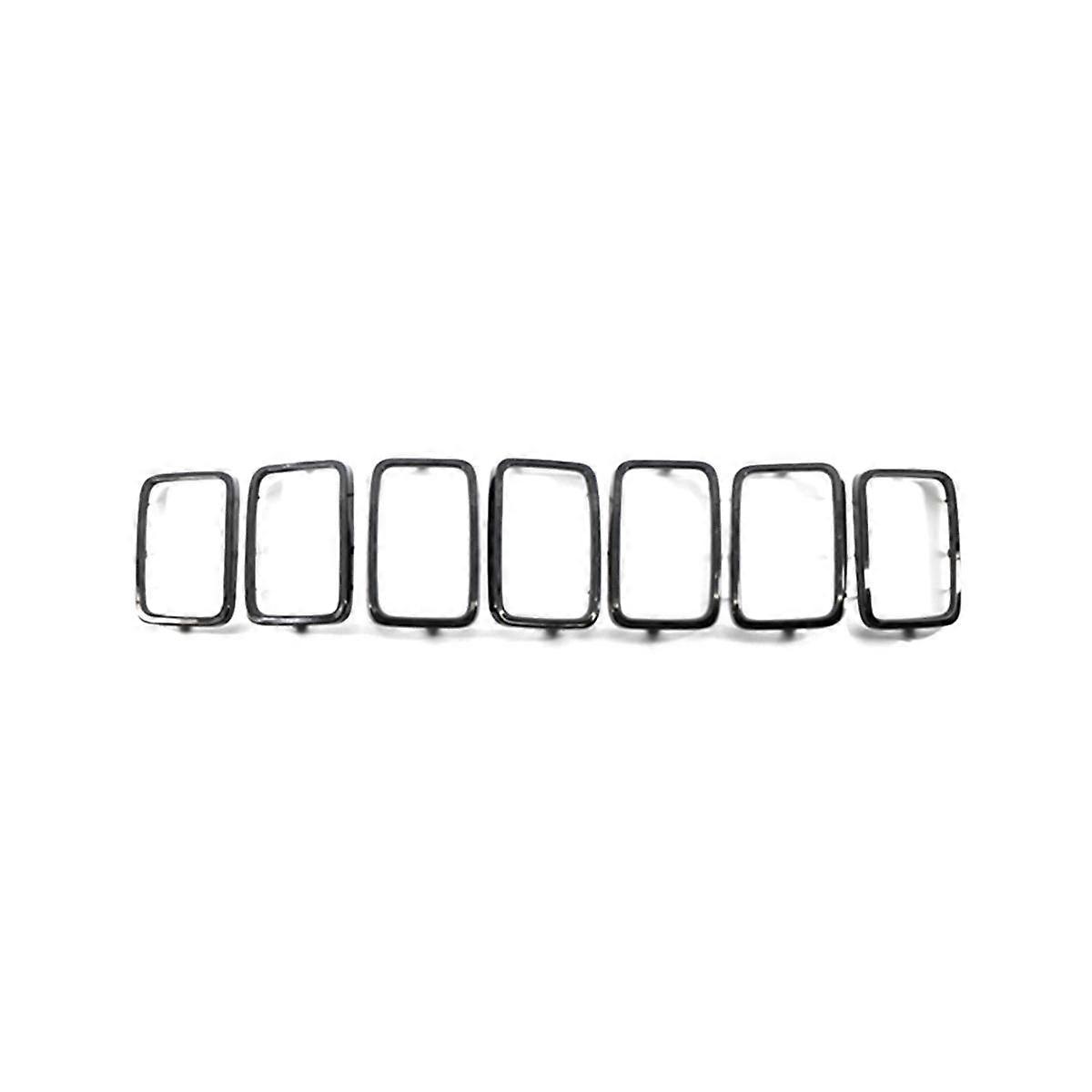 7PCS Car Front Grille Grill Ring Cover Inserts Protectors Frame Trims Kit for Grand 2017-2021 68317