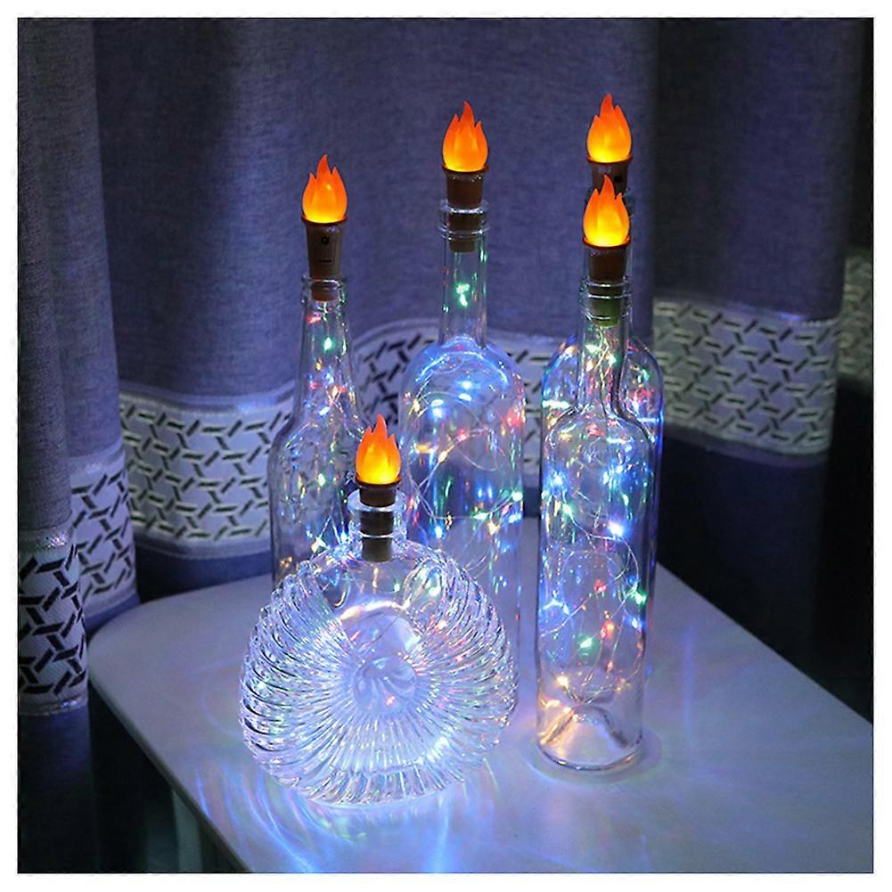 Bottle String Light Powered Battery 20 LEDs Wire String Fairy LED Lights Christmas Atmosphere String Lamp