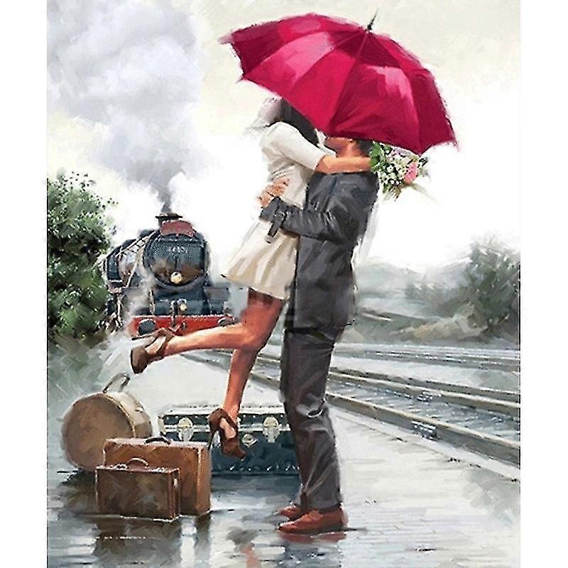 DIY-timanttimaalaus 100% Täysi pyöreä timantti strassi haluttomat parit liimattu Paiting keskeneräinen lahja