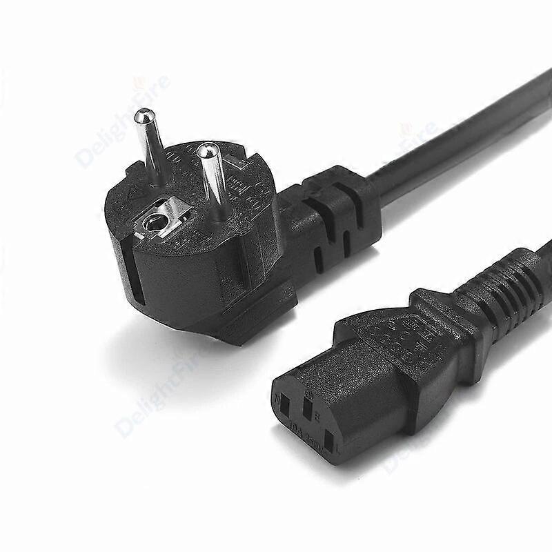 PC Power Cord Schuko CEE 7/7 EU Plug IEC C13 Extension Power Supply Cable For Projector PC Monitor Printer Sony PS4 DJ Studio