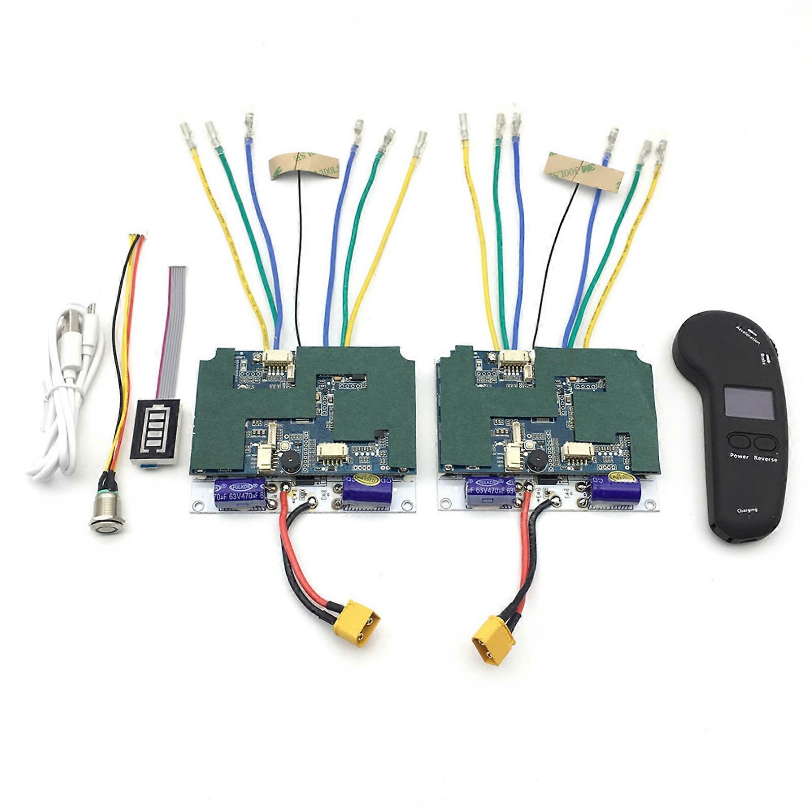 Wireless 4WD Longboard Skateboard Controller with Remote, Low Speed High Torque, ESC Alternative