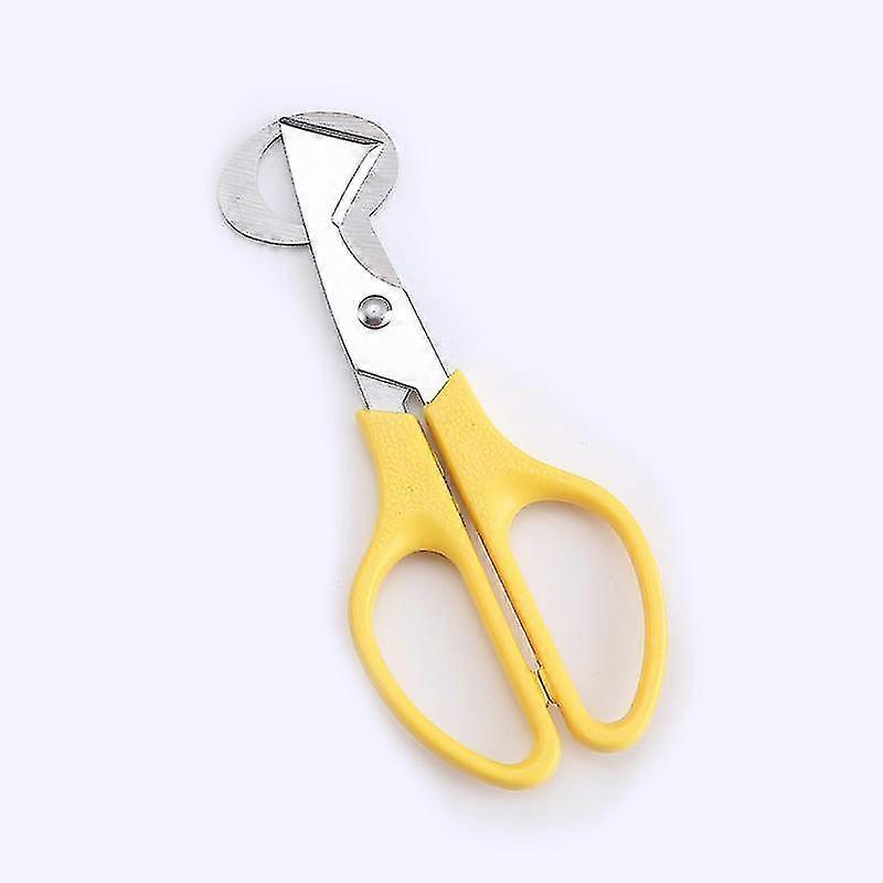 3pcs Quail Egg Cutter Scissors Stainless Steel Kitchen Tool Clipper Shears Tool Yellow