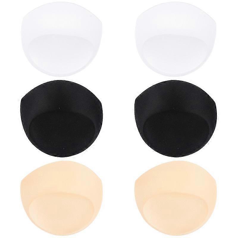 3 Pairs Sponge Bra Inserts Removable Breast Enhancers Bra Push Up Pads For Women