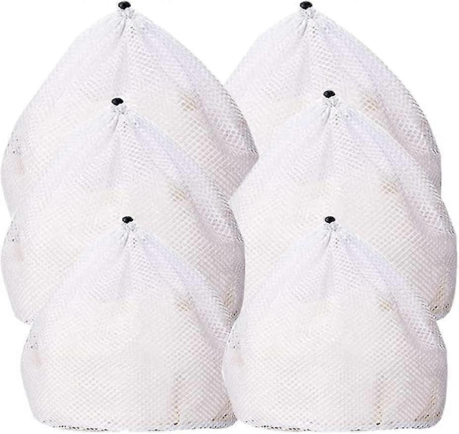 6 Pcs Drawstring Mesh Laundry Bag. Acsergery 3 Sizes Durable Laundry Net Washing Bag Gift