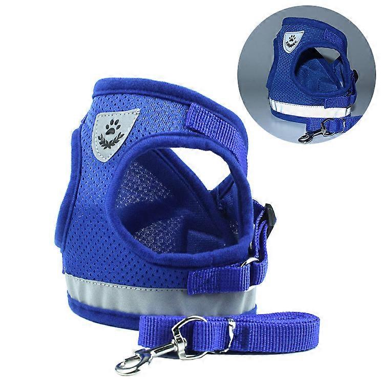 Hundegeschirr und Leine Set für Walking Cat und Small Dog Harness Soft Mesh Welpengeschirr Einstellbare Katzenweste Harness
