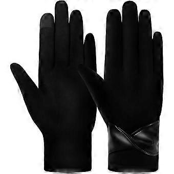Womens Winter Touchscreen Gloves Warm Fleece Lined Gloves Outdoor Thermal Suede Gloves01