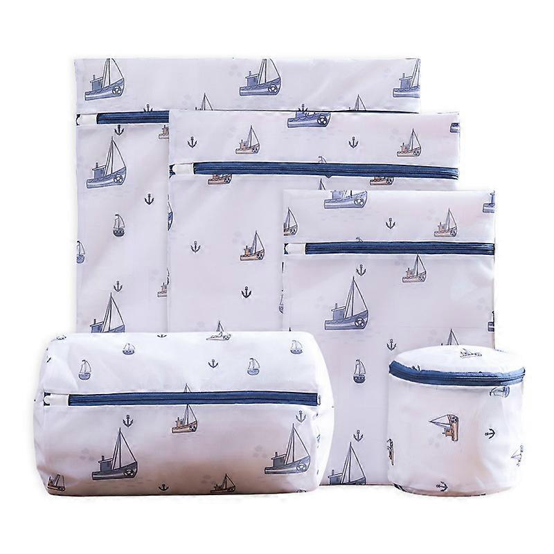 Clothes storage bag, zippered laundry bag, 5-piece set