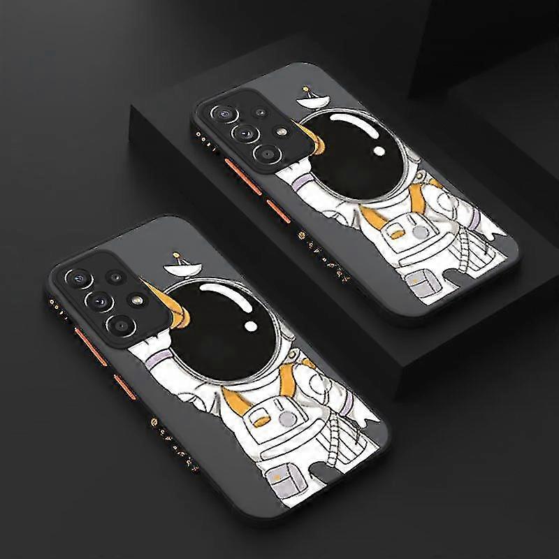 Appliquer à l’espace mignon Astronaut Phone Case pour Samsung Galaxy A52 A12 S22 S21 Ultra S20 Fe Plus A71 A51 S23 A53 5G A72 Coque Mobile Phone Case