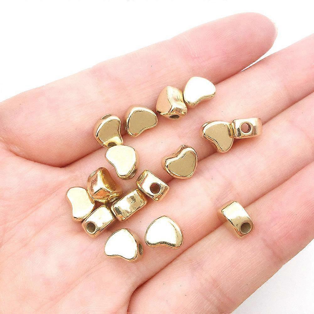 High Quality Oil Sealing Color Preserving CCB Spacing Beads DIY Handmade Beaded Material Square Beads Accessories Pentagram 100p