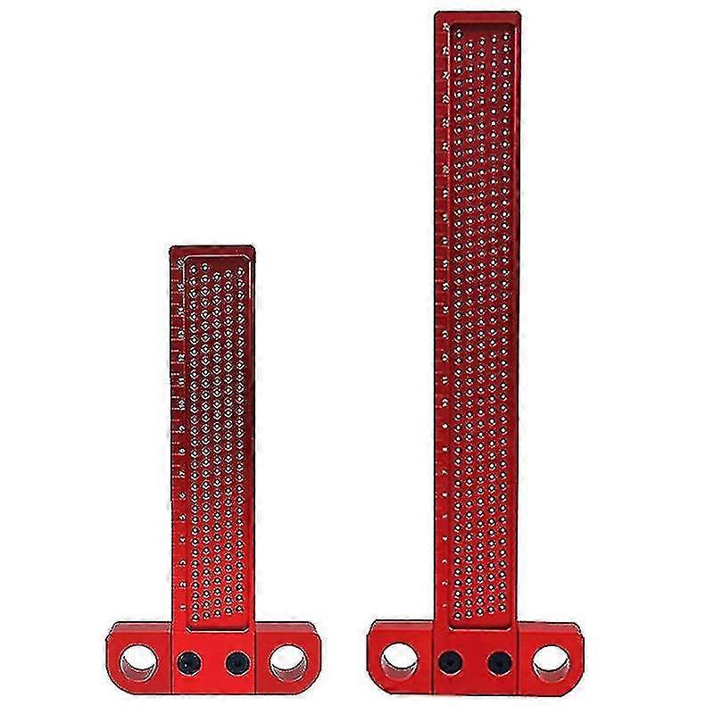 T Type Square Ruler Precision Woodworking Scriber Hole Positioning Marking-tool 67je