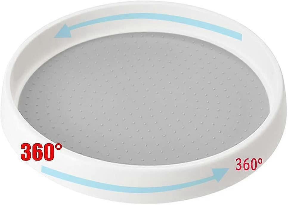 Turntable Organizer Storage Kitchen, Rotating Plastic Spice Holder, Refrigerator Organizer (1 Piece)