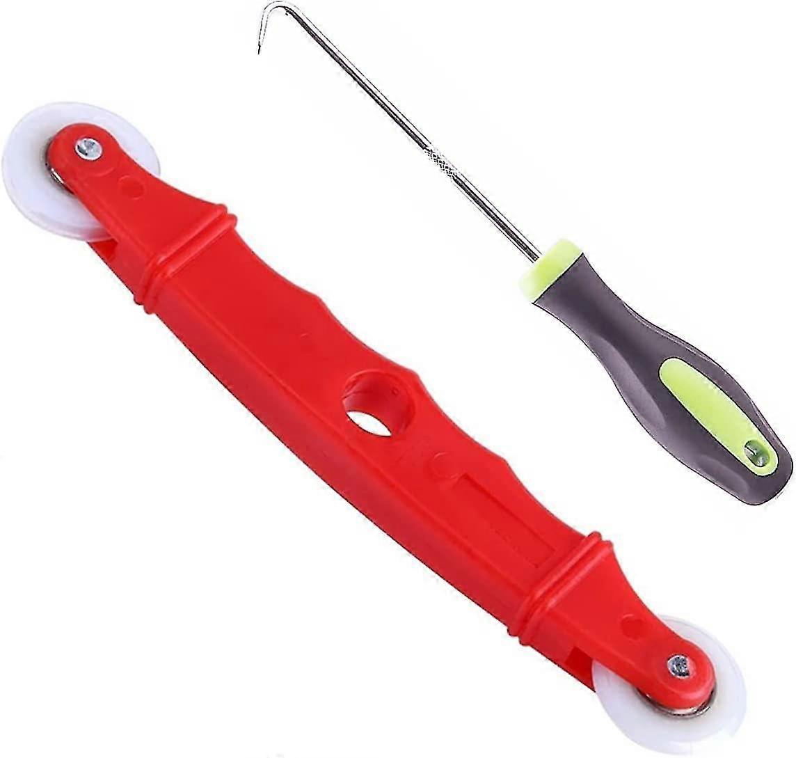 Plastic Screen Repair Tool, Screen Roller Tool With Bearing Layering Hook And Swapping Rollers Screen Tool Spline Roller Screen Tool For Installing Do