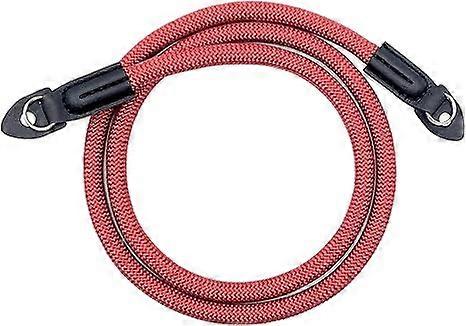 Camera Strap Vintage Nylon Climbing Rope Camera Neck Shoulder Strap for Micro Single and DSLR Camera(Red)