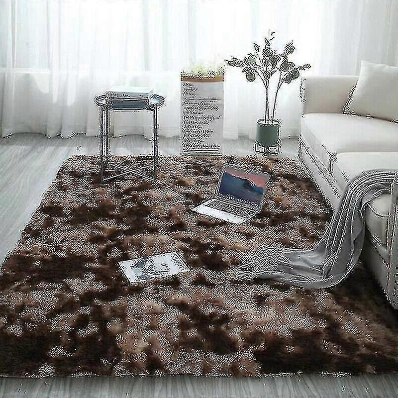 Fluffy Area Rug Anti-skid Room Carpet Soft Floor Mat