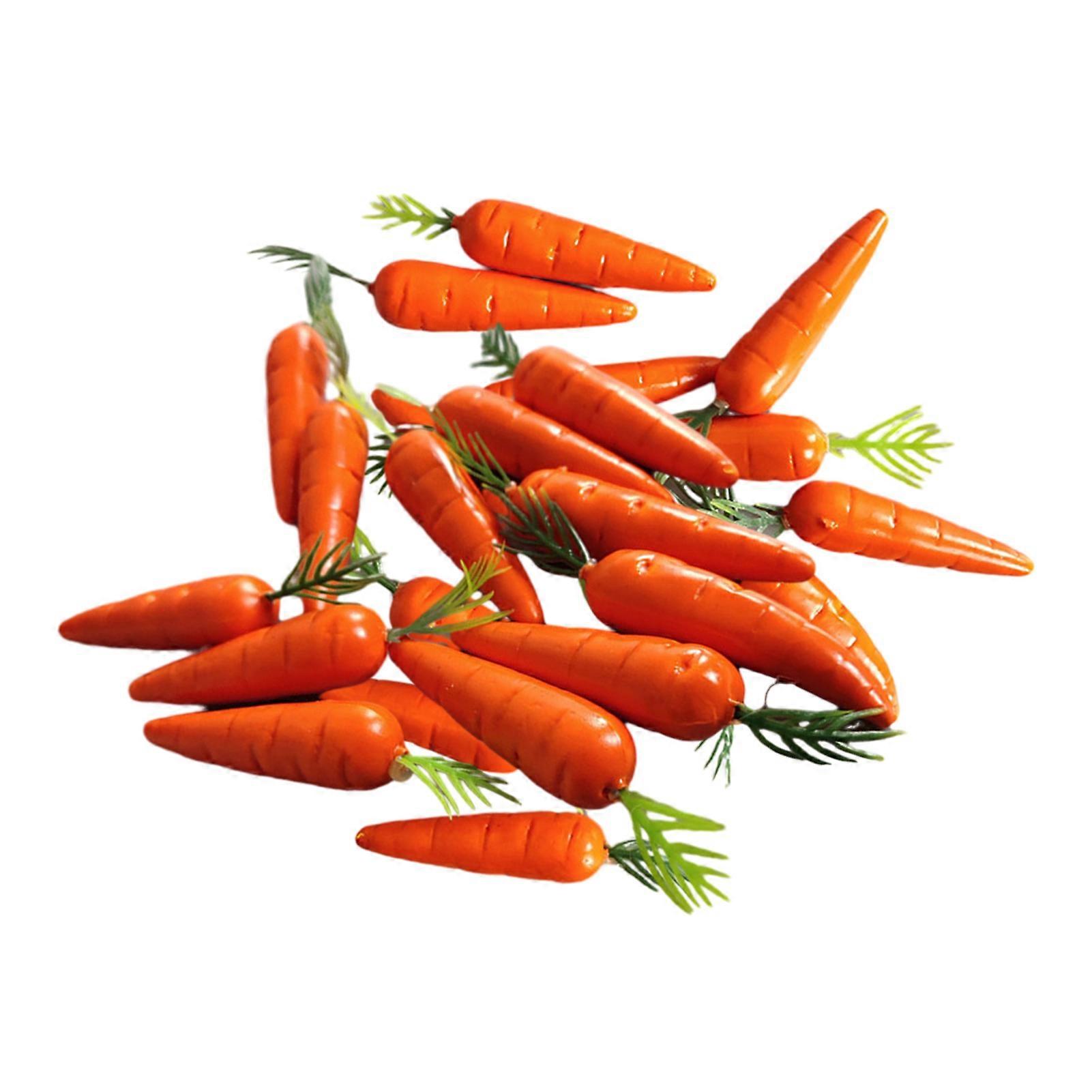 30Pcs μίνι τεχνητά καρότα στολίδι ψεύτικο αφρό καρότων πρότυπα διακοσμητικά λαγουδάκι καρότα φυτικά διακόσμηση για DIY χειροτεχνία Πάσχα πάρτι Home Decorati