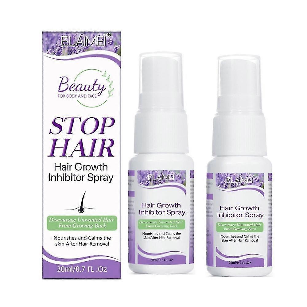 2pcs indolor permanente depilação spray poderoso indolor impede o crescimento do cabelo e reduz os poros suavemente e com segurança -aqwg