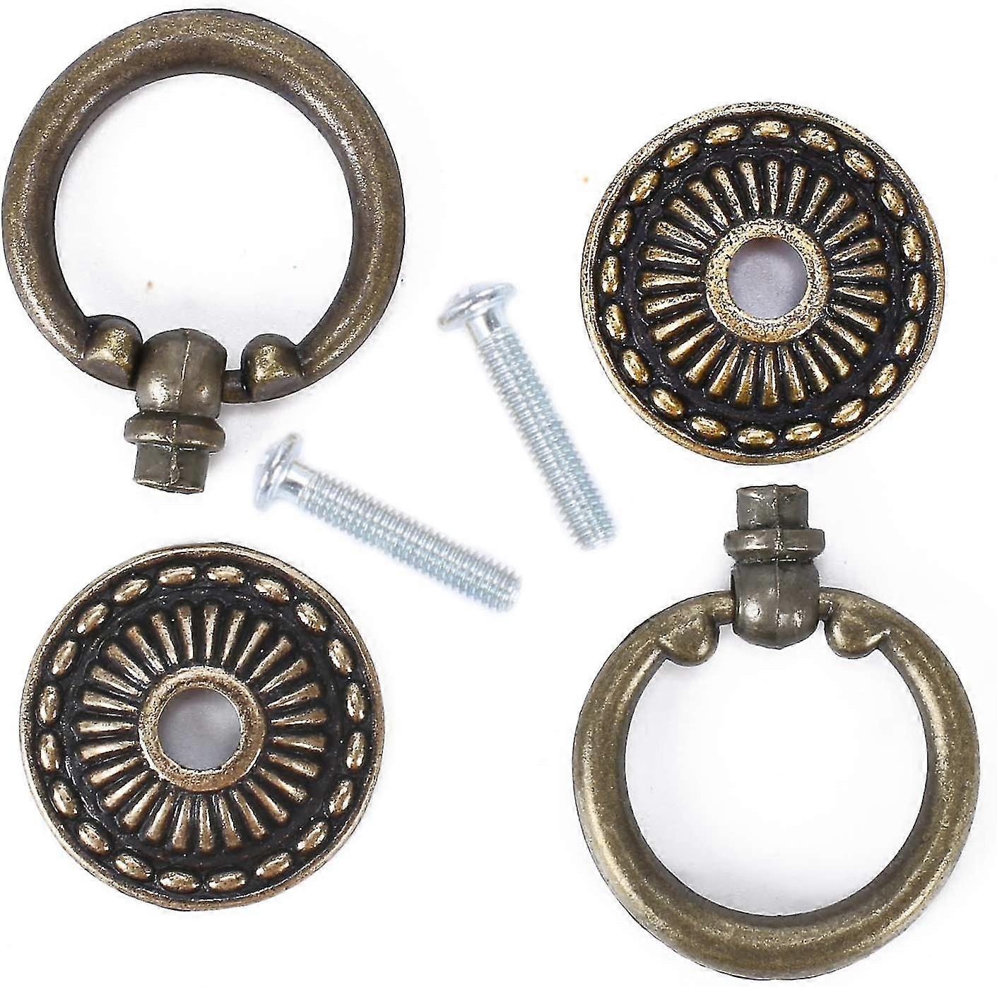 6pcs Furniture Knobs Ring Furniture Handle Vintage Cabinet Knobs Drawer Knobs Cabinet Drawer Pulls Drawer Pulls Knob