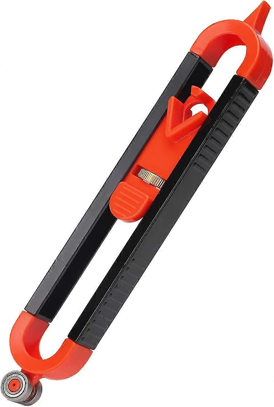 contour gauge with lock, precisely copy irregular shape duplicator, adjustable lock woodworking measure ruler for diy handyman, construction, carpet