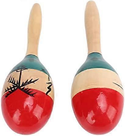 Rattles Shaker Seaside Scene Painting Smooth Edge Clear Sound Mellow Ergonomic Design Hand Percussion Instrument for Kids Early Education
